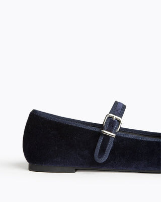 Merceditas terciopelo azul marino | Maya - Alalá Moda Mujer