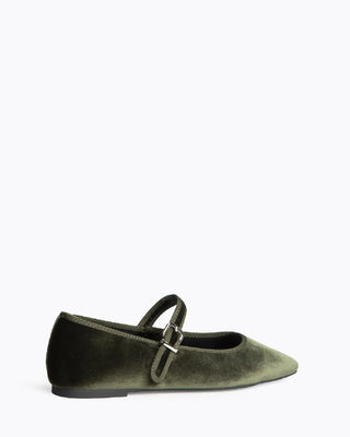 Merceditas terciopelo verde| Maya - Alalá Moda Mujer