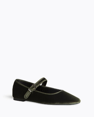 Merceditas terciopelo verde| Maya - Alalá Moda Mujer