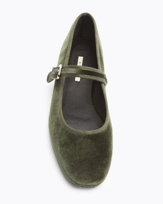 Merceditas terciopelo verde| Maya - Alalá Moda Mujer