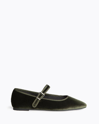 Merceditas terciopelo verde| Maya - Alalá Moda Mujer