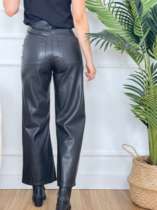 Pantalon polipiel | Timma - Alalá Moda Mujer