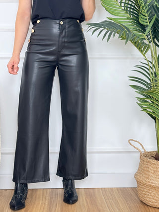 Pantalon polipiel | Timma - Alalá Moda Mujer