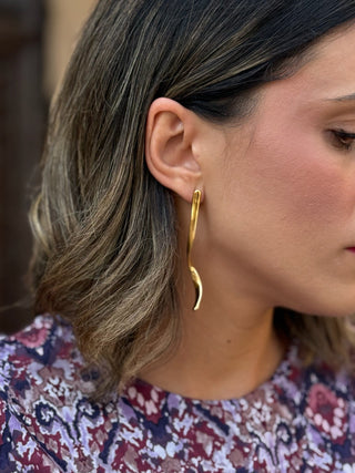 Pendientes golden | Brisa - Alalá Moda Mujer