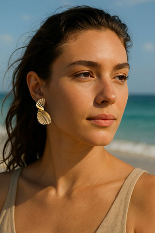 Pendientes golden | Dasy - Alalá Moda Mujer