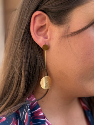Pendientes golden | Elva - Alalá Moda Mujer
