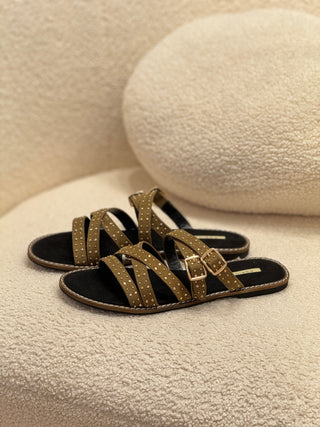 Sandalia tiras tachuelas | Maxara - Alalá Moda Mujer