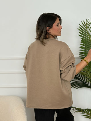Sudadera beis | Wild Nice - Alalá Moda Mujer