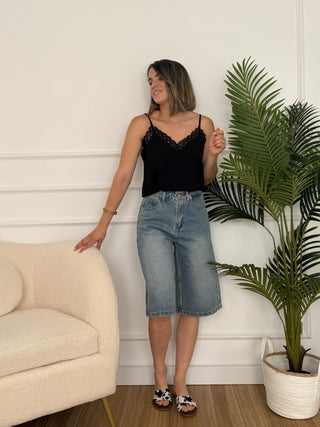 Top lencero negro | Missi - Alalá Moda Mujer