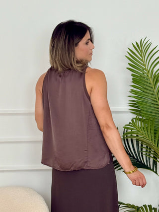 Top Marrón | Manni - Alalá Moda Mujer