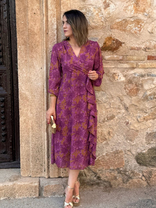 Vestido estampado floral | Gardenia - Alalá Moda Mujer