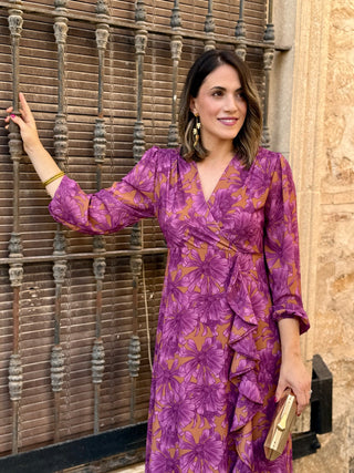 Vestido estampado floral | Gardenia - Alalá Moda Mujer
