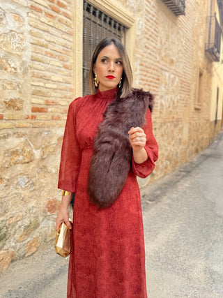 Vestido gasa anaranjado | Paris - Alalá Moda Mujer