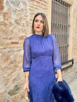 Vestido gasa azul | Paris - Alalá Moda Mujer