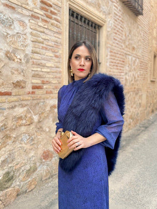 Vestido gasa azul | Paris - Alalá Moda Mujer