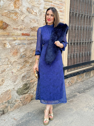 Vestido gasa azul | Paris - Alalá Moda Mujer