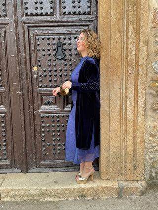 Vestido gasa azul | Paris - Alalá Moda Mujer