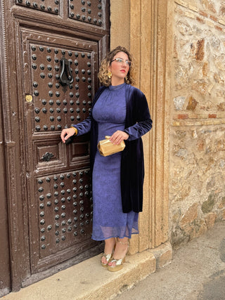 Vestido gasa azul | Paris - Alalá Moda Mujer