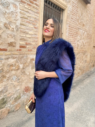 Vestido gasa azul | Paris - Alalá Moda Mujer