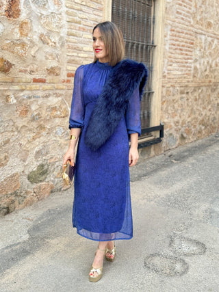 Vestido gasa azul | Paris - Alalá Moda Mujer