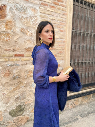 Vestido gasa azul | Paris - Alalá Moda Mujer