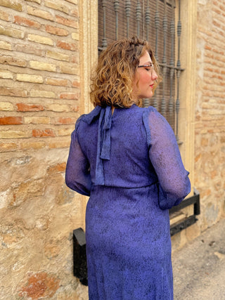 Vestido gasa azul | Paris - Alalá Moda Mujer