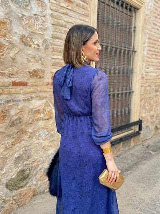 Vestido gasa azul | Paris - Alalá Moda Mujer