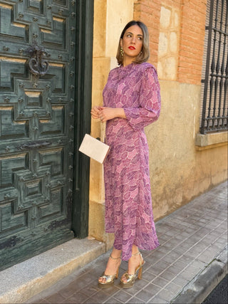 Vestido gasa estampado | Camelia - Alalá Moda Mujer