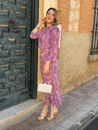 Vestido gasa estampado | Camelia - Alalá Moda Mujer