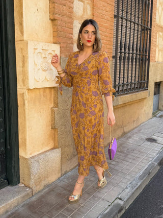 Vestido gasa estampado | Lirio - Alalá Moda Mujer