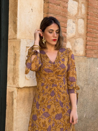 Vestido gasa estampado | Lirio - Alalá Moda Mujer