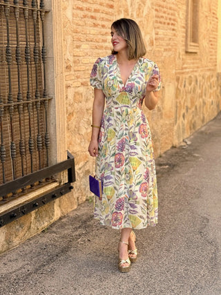 Vestido gasa estampado | Martina - Alalá Moda Mujer