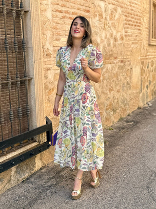 Vestido gasa estampado | Martina - Alalá Moda Mujer