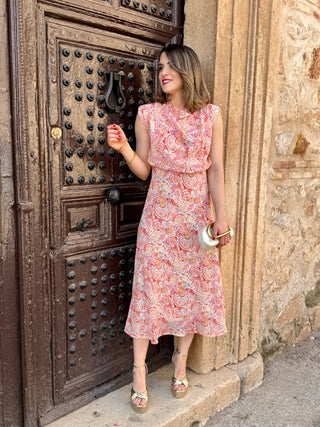 Vestido gasa estampado| René - Alalá Moda Mujer