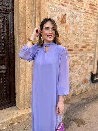 Vestido gasa lila | Juliette - Alalá Moda Mujer