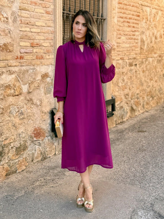 Vestido gasa liso | Aria - Alalá Moda Mujer