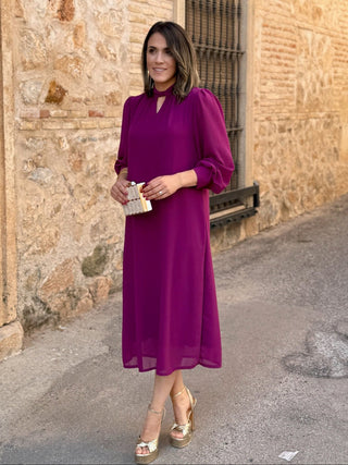 Vestido gasa liso | Aria - Alalá Moda Mujer
