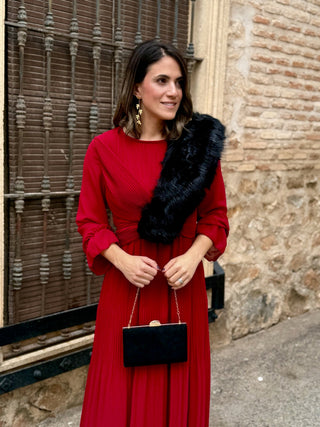 Vestido gasa rojo intenso | Magui - Alalá Moda Mujer