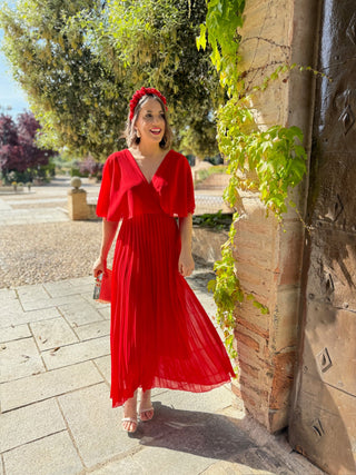 Vestido gasa rojo | Irina - Alalá Moda Mujer