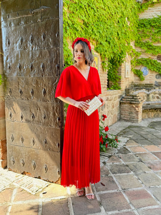 Vestido gasa rojo | Irina - Alalá Moda Mujer