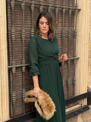 Vestido gasa verde | Magui - Alalá Moda Mujer