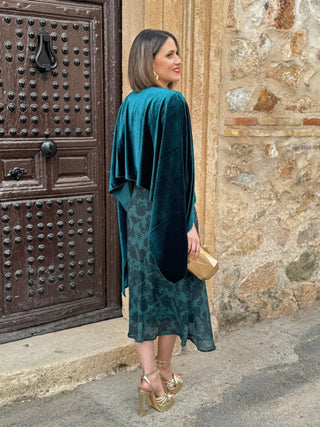 Vestido gasa verde | Verona - Alalá Moda Mujer