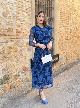 Vestido midi azul | Sephora - Alalá Moda Mujer