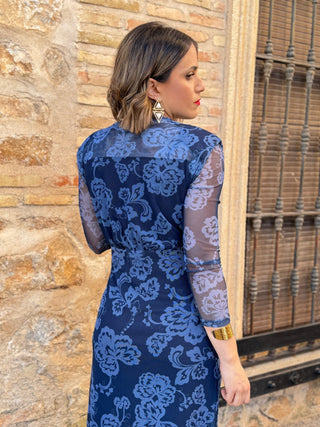 Vestido midi azul | Sephora - Alalá Moda Mujer