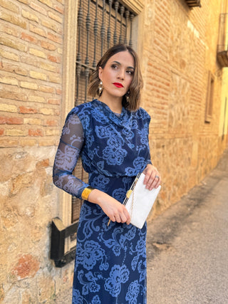 Vestido midi azul | Sephora - Alalá Moda Mujer