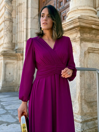 Vestido midi buganvilla | Isabela - Alalá Moda Mujer