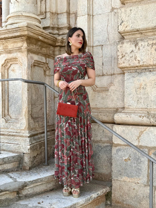 Vestido midi escote bardot | Moon - Alalá Moda Mujer