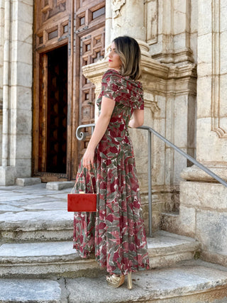 Vestido midi escote bardot | Moon - Alalá Moda Mujer