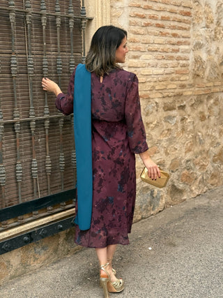 Vestido midi estampado | Budapest - Alalá Moda Mujer