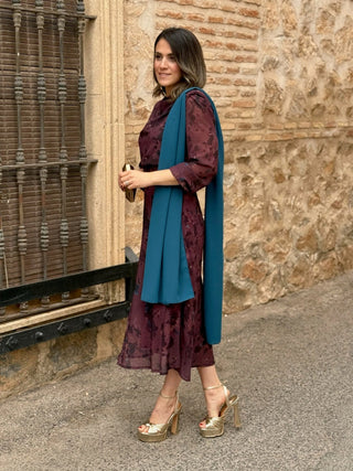 Vestido midi estampado | Budapest - Alalá Moda Mujer